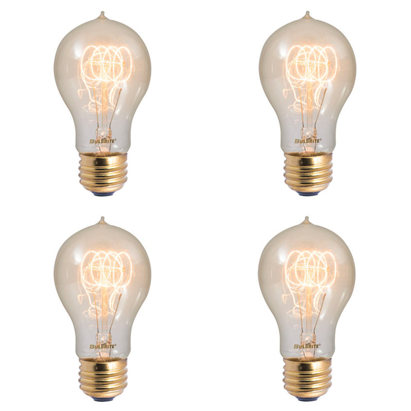 Bulbrite Industries 60 Watt, A19 Incandescent, Dimmable Light Bulb